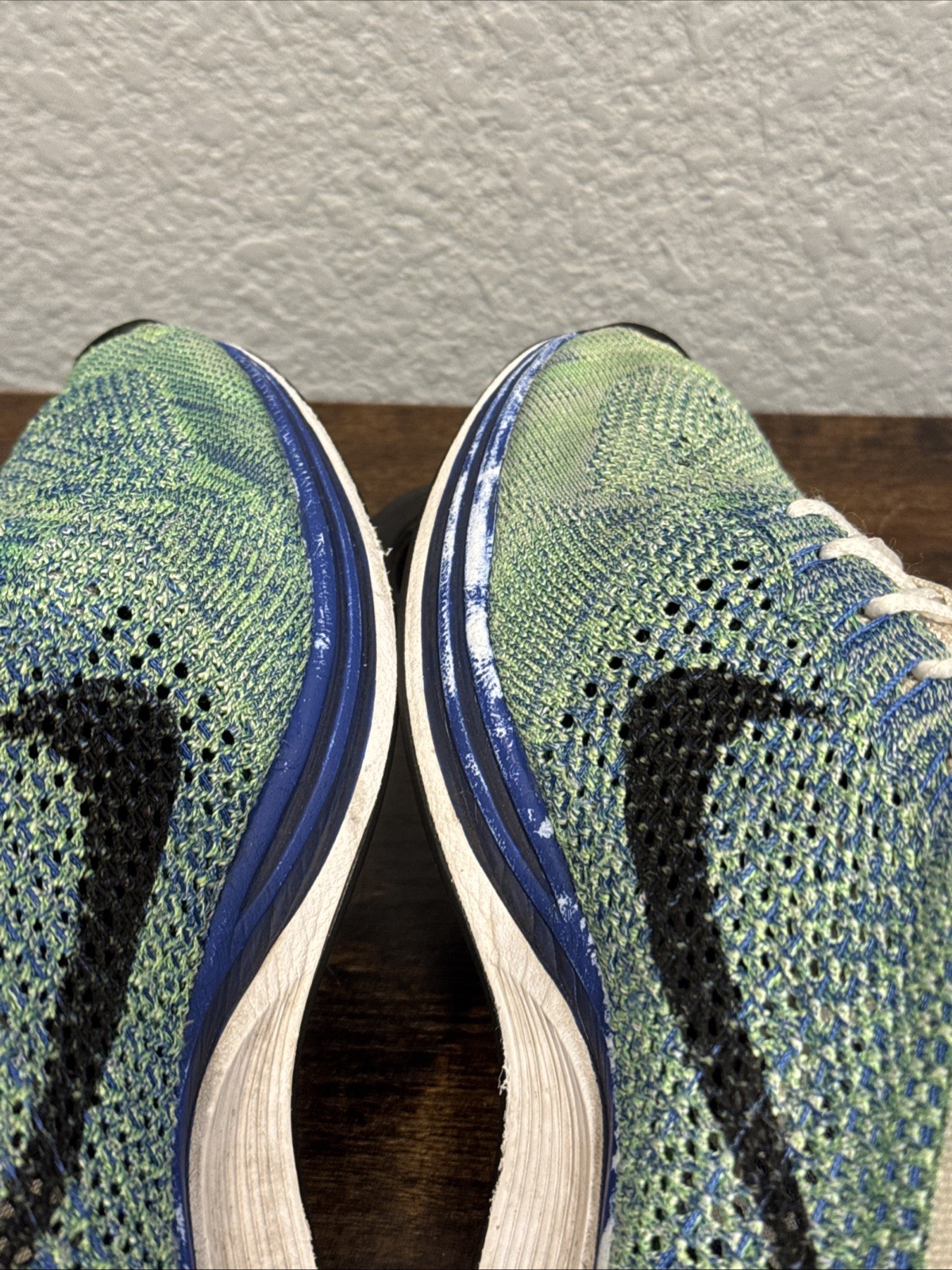 Nike Flyknit Racer Tranquil Teal Blue White 526628-810 Shoes Racer Men’s Size 10