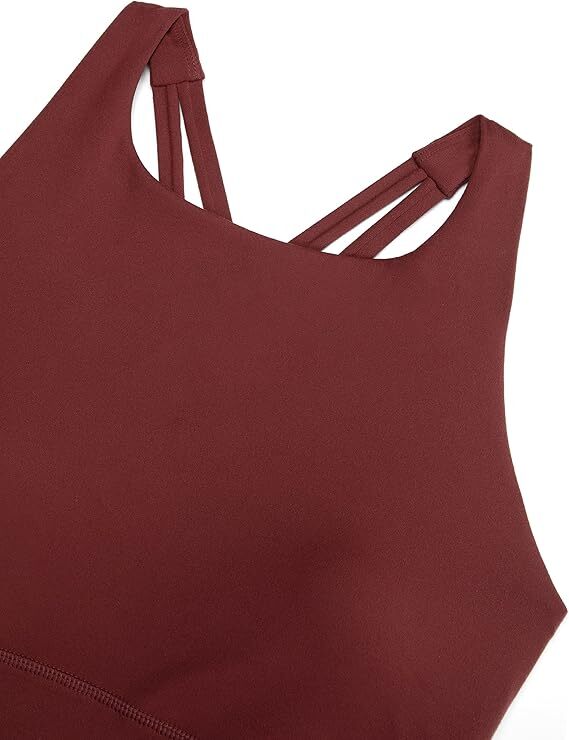 CRZ YOGA Women’s Bra, Womens Butterluxe Strappy Back Longline Sports Bra, 205