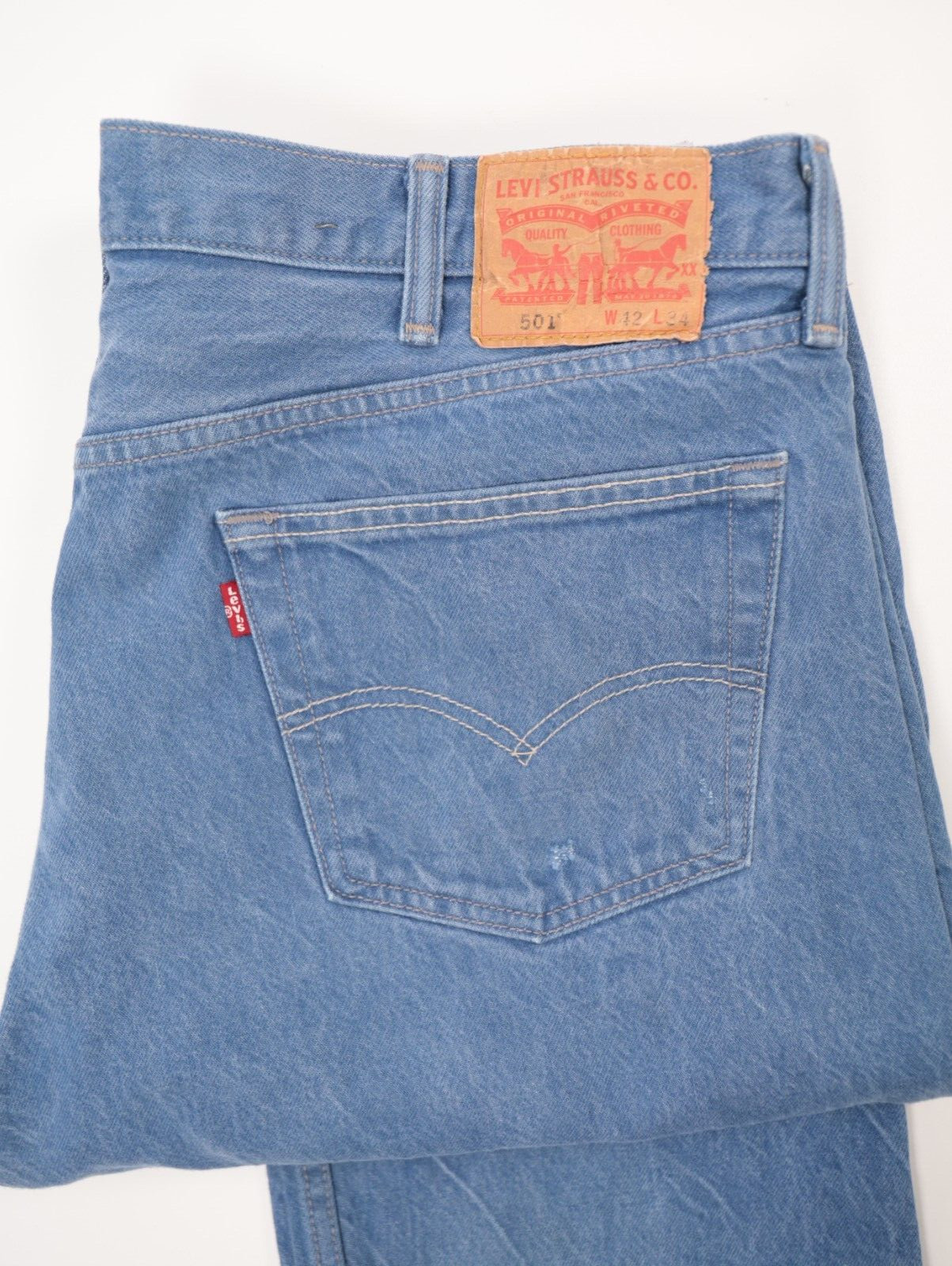 Levi’s 5 Jeans Size 42/34 Shrink To Fit 40/31 STF Vintage 005011404 1404 Indie