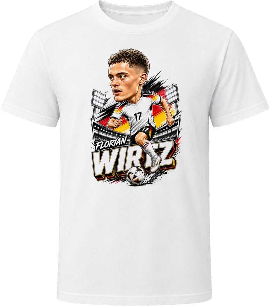Florian Wirtz, Germany Caricature Soccer 2026 T Shirt