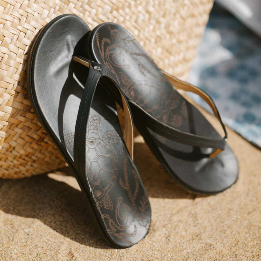 OluKai Honu Women’s Leather Sandals Brand New Authentic
