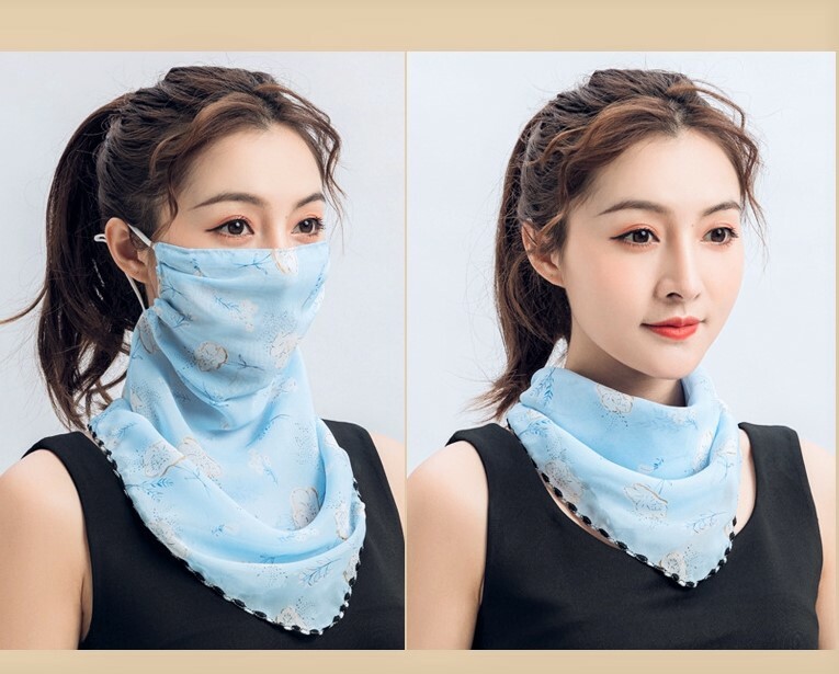 Women’s Reusable Face Mask Cover Scarf Washable Summer Outdoor Sun Protection US