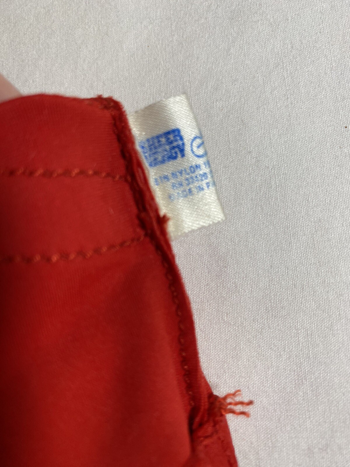 Sheer Energy Gloves Red One Size 81% Nylon 19% Spandex Faux Leather Vintage