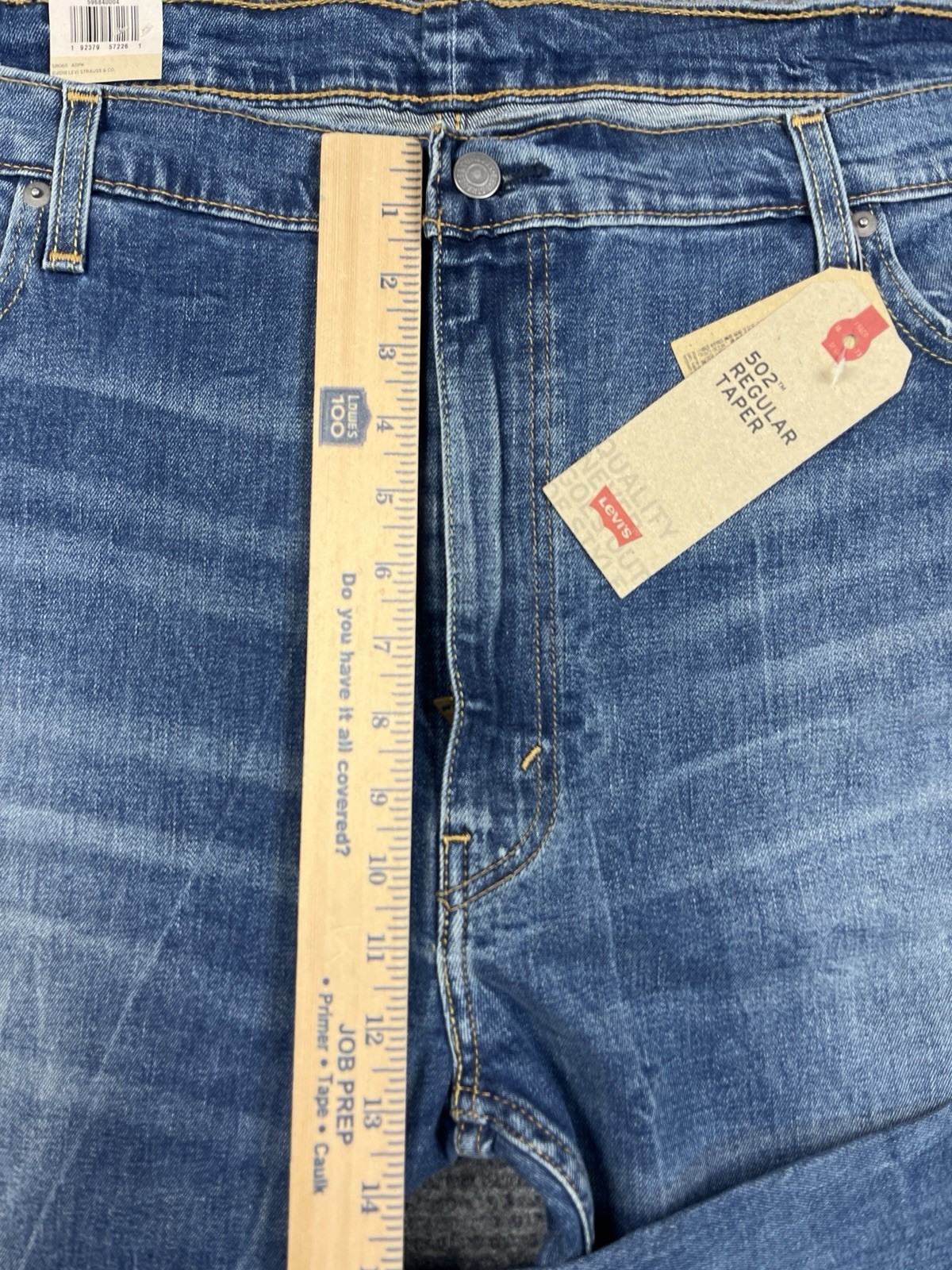 Levi’s 502 Men’s size 48×28 Big & Tall Regular Taper Fit Blue Jeans NEW NWT