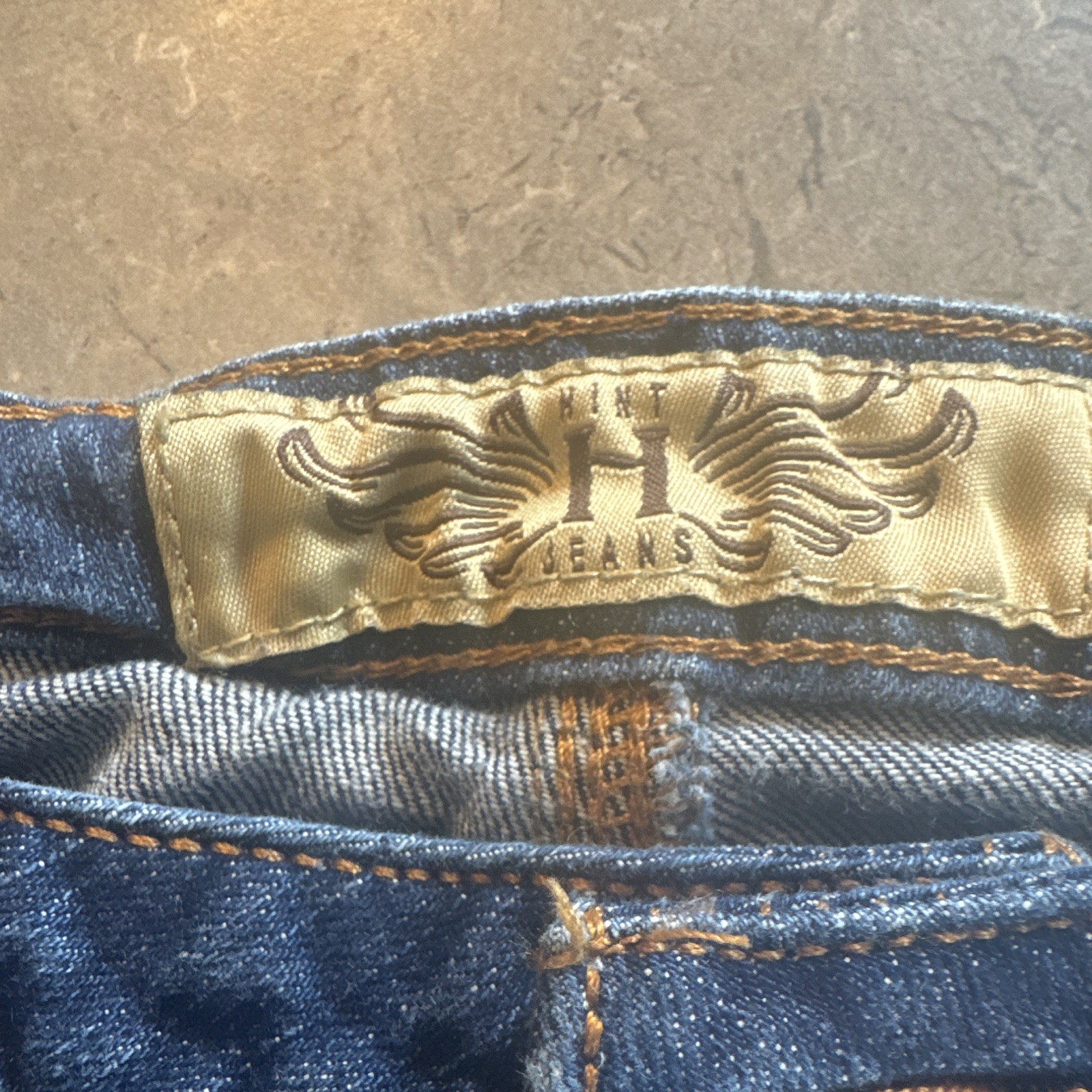 Hint Womens Jeans 7 Juniors Blue Denim Light Wash Mid Rise Western