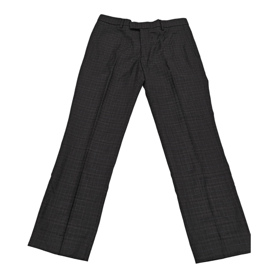 Banana Republic Slim Performance Dress Pant – Grey With Blue Stripes