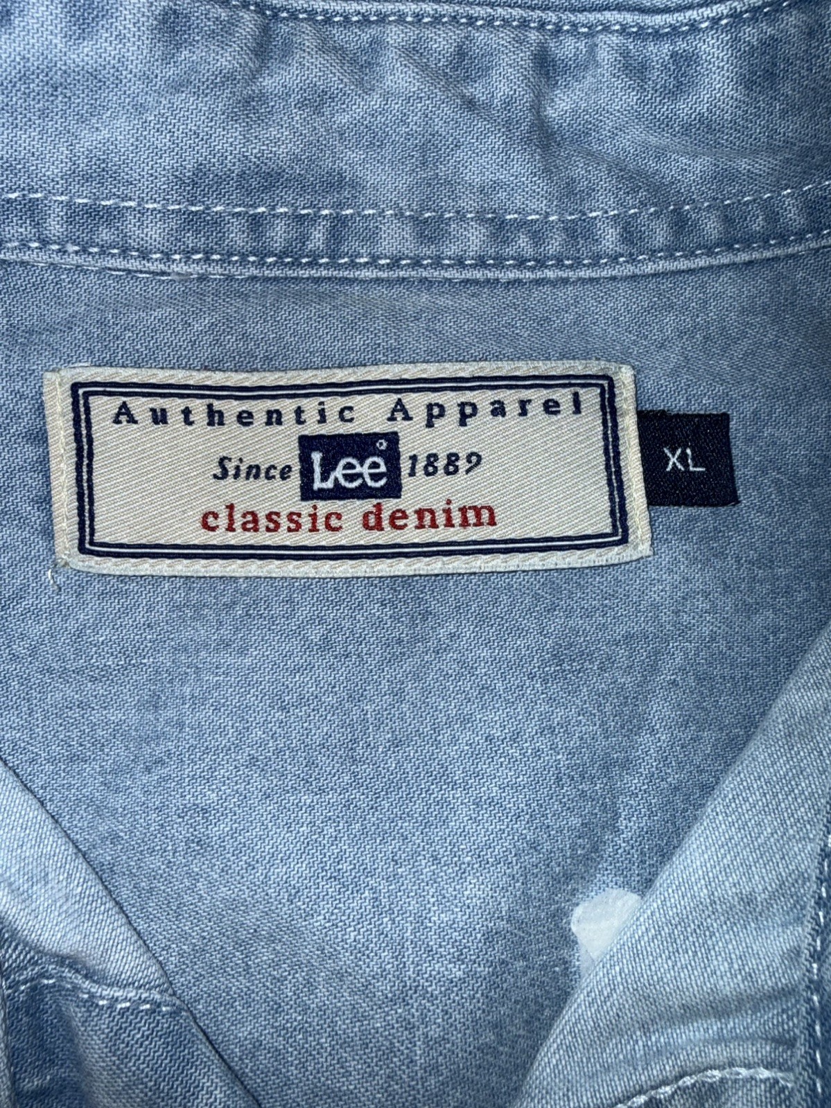 Vintage Denim NY Yankees Shirt Mens XL Lee Sport Baseball Button Down
