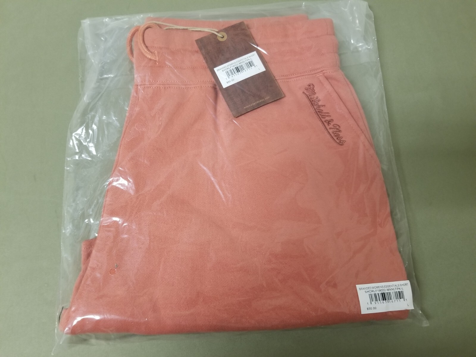 New Mitchell & Ness Womens Branded Essentials Shorts. Retail 50.00