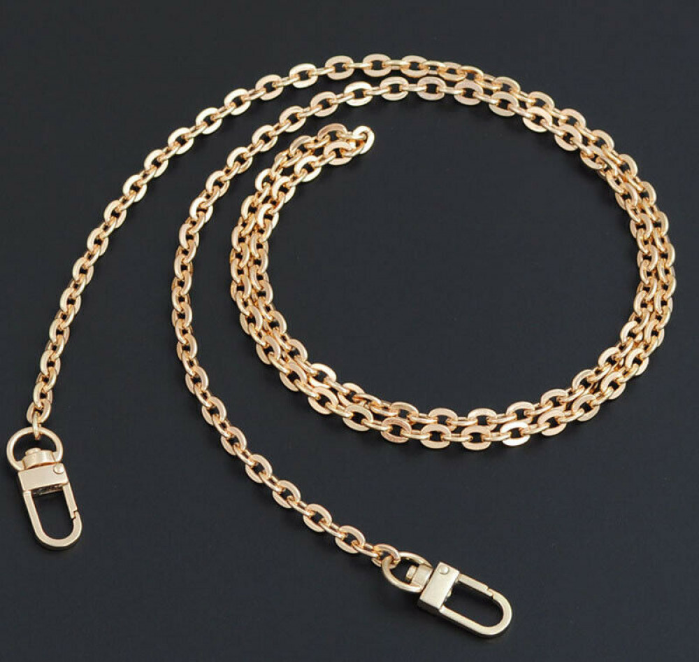 Purse Chain Strap Gold Handle Shoulder Crossbody Handbag Metal Replacement 47″