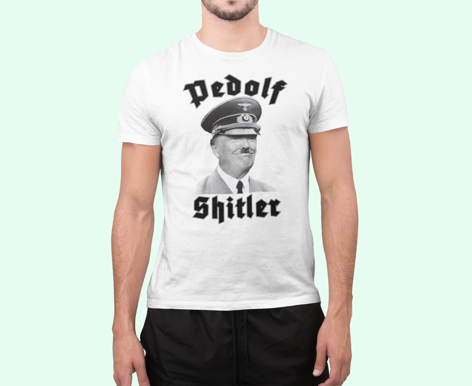 Trump – Pedolf Shitler – Funny Anti MAGA T-Shirt – No Pedo Prez