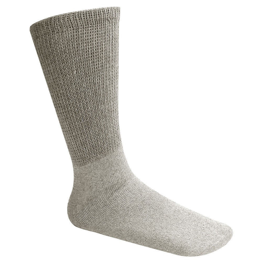 12 Pairs Men’s Circulatory Diabetic Crew Socks Health Cotton 9-11 10-13 13-15