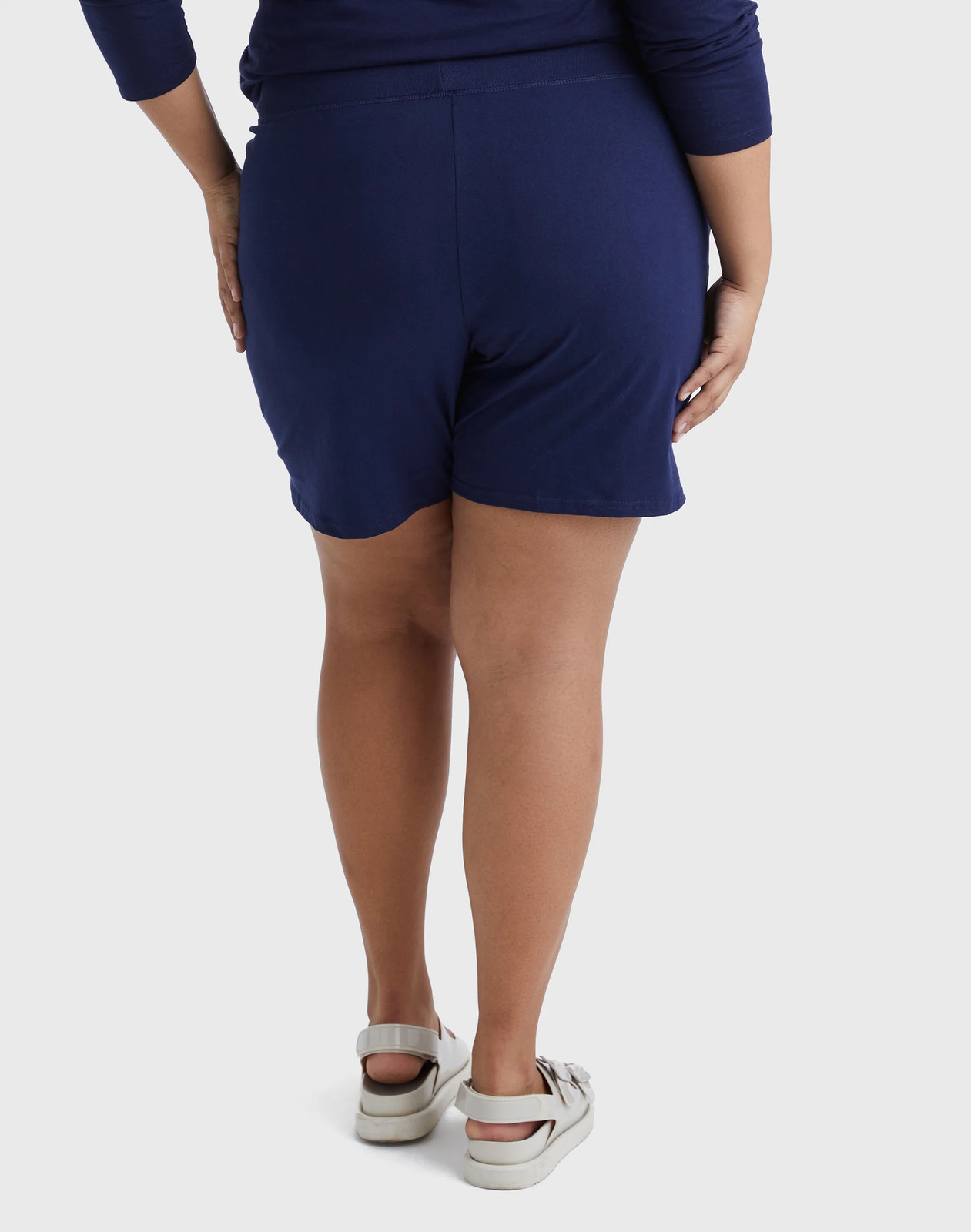 Just My Size Pull-On Women’s Shorts Cotton Jersey Plus 7″ Inseam Size 1X-5X