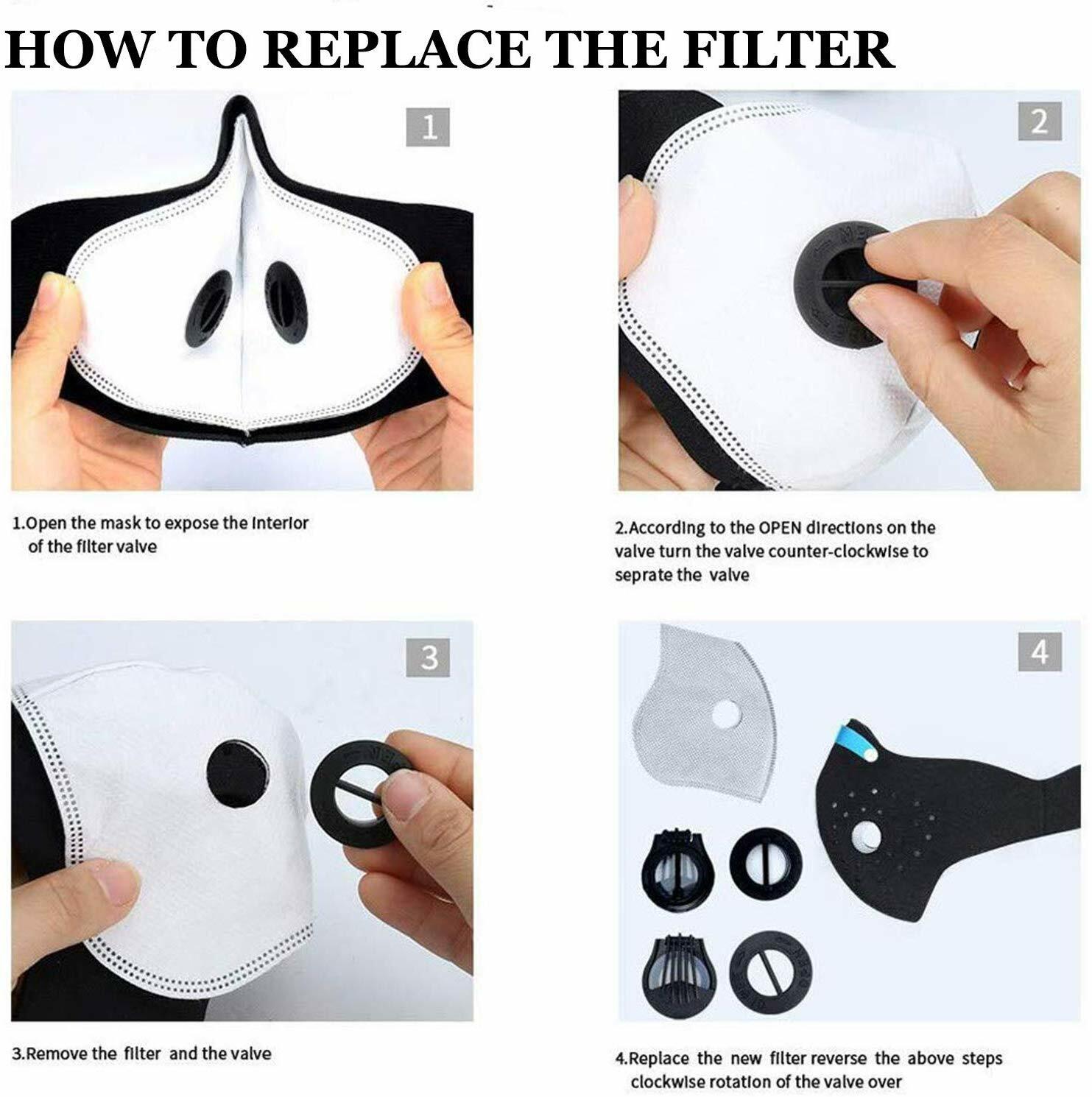Reusable Face Mask with Filter Air Filtration Mask with Vent Mask Woodworking US