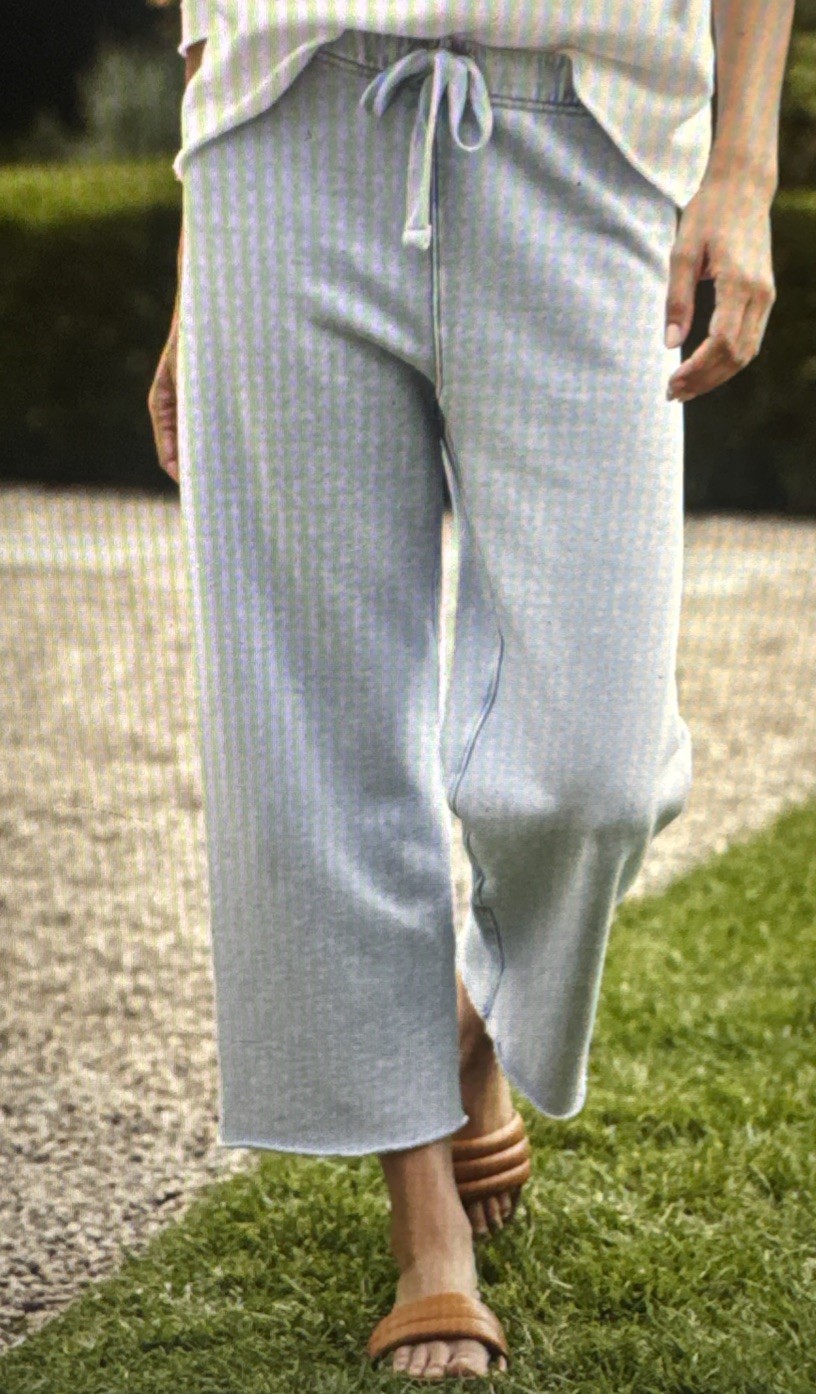New Frank & Eileen Light Blue Mineral Wash Catherine Sweatpants L