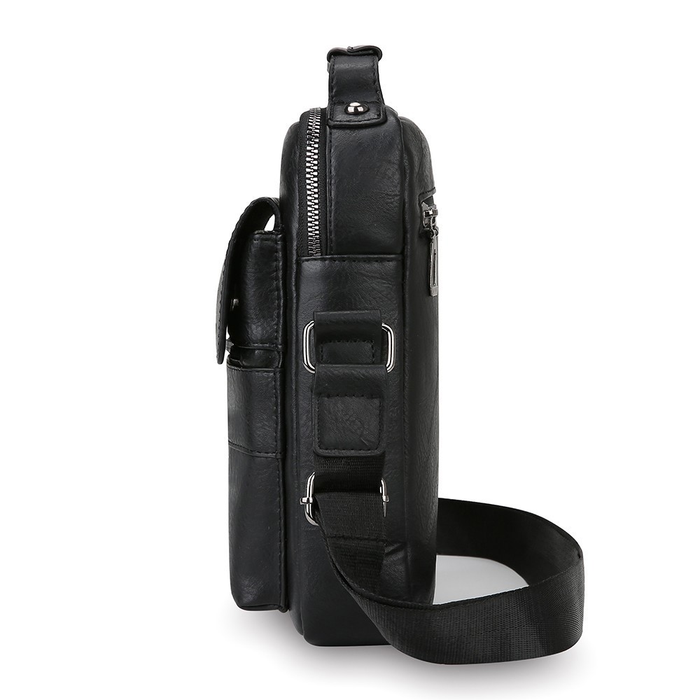 US Men’s Leather Handbag Sling Bags Shoulder Messenger Bag Business Outdoor Bag