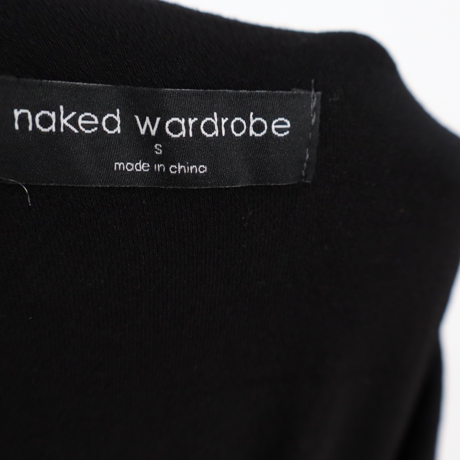 Naked Wardrobe Womens Black One Shoulder Cutout Mini Dress Size S