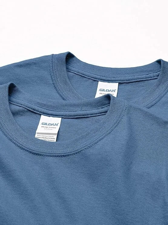 Gildan (5-pack) Indigo Blue Solid Ultra Cotton Short Sleeve Blank Tee T-Shirt