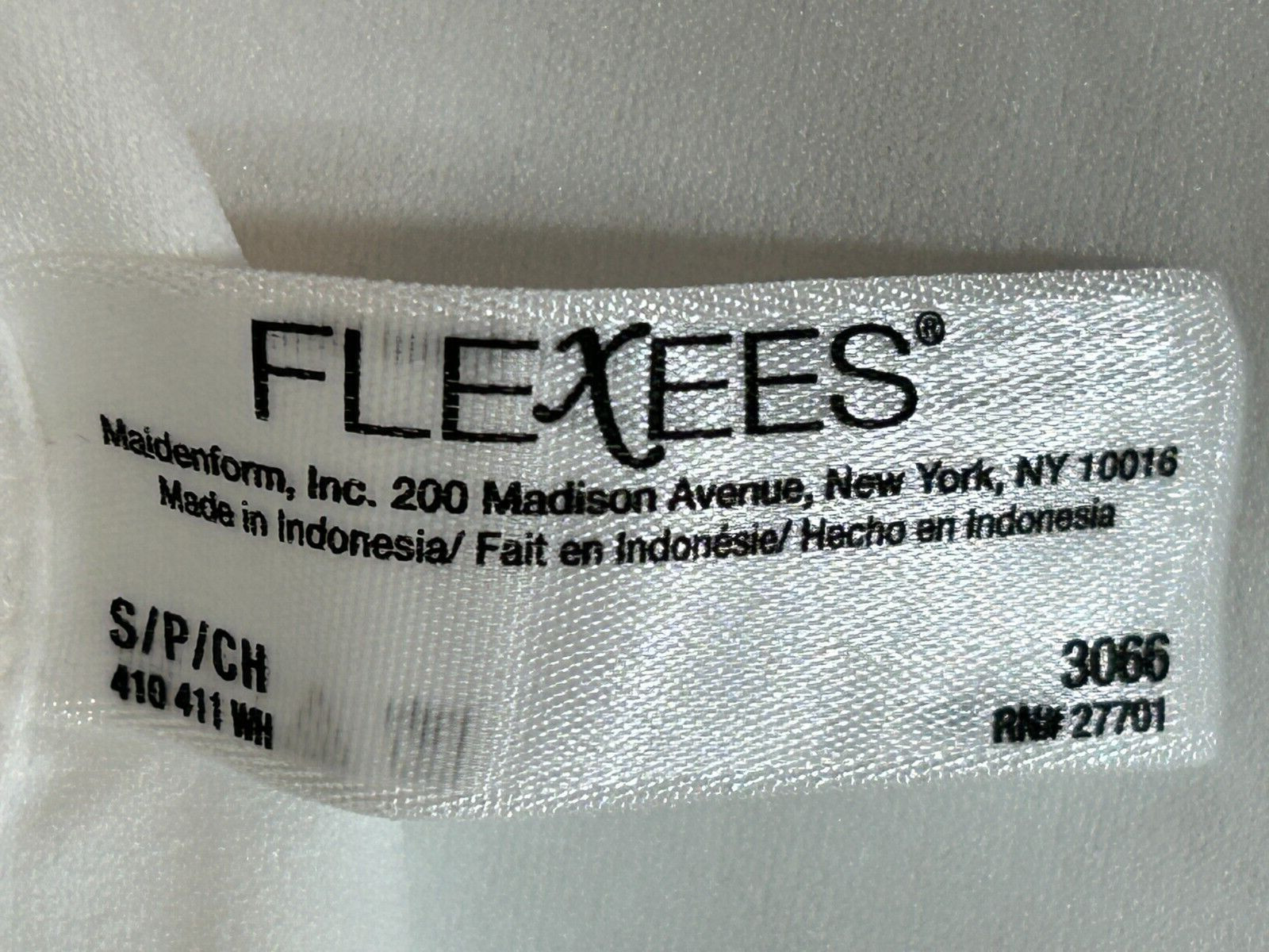 Maidenform Flexees Shaper Knit T Shirt Firm Control S Instant Slimmer White #5