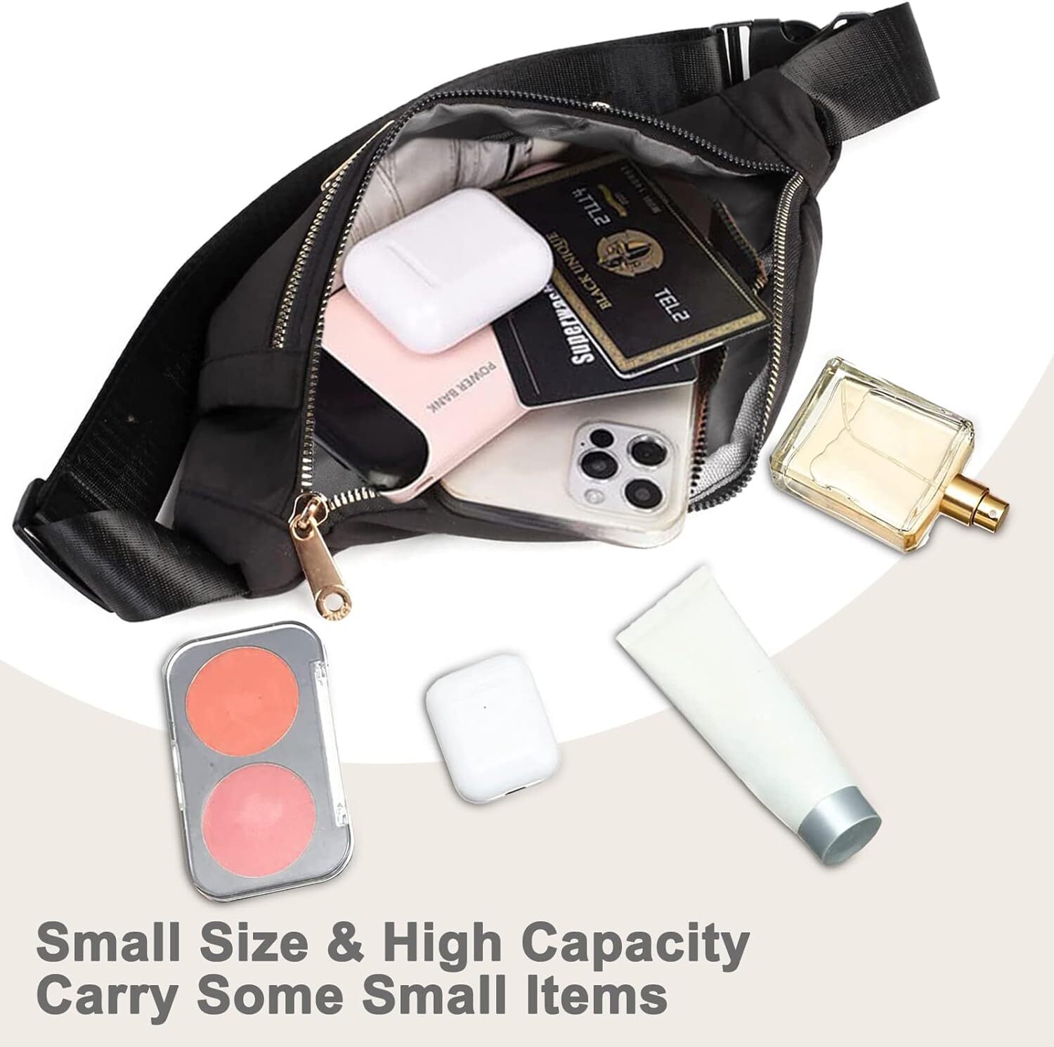 Womens Waist Bag Fanny Pack Belt Bag Pouch Waterproof Mobile Phone Bag Wallet US