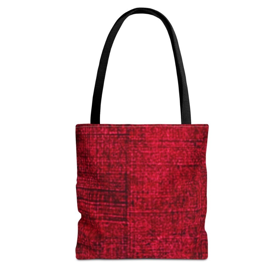 Tote Bag AOP Red Textured Design