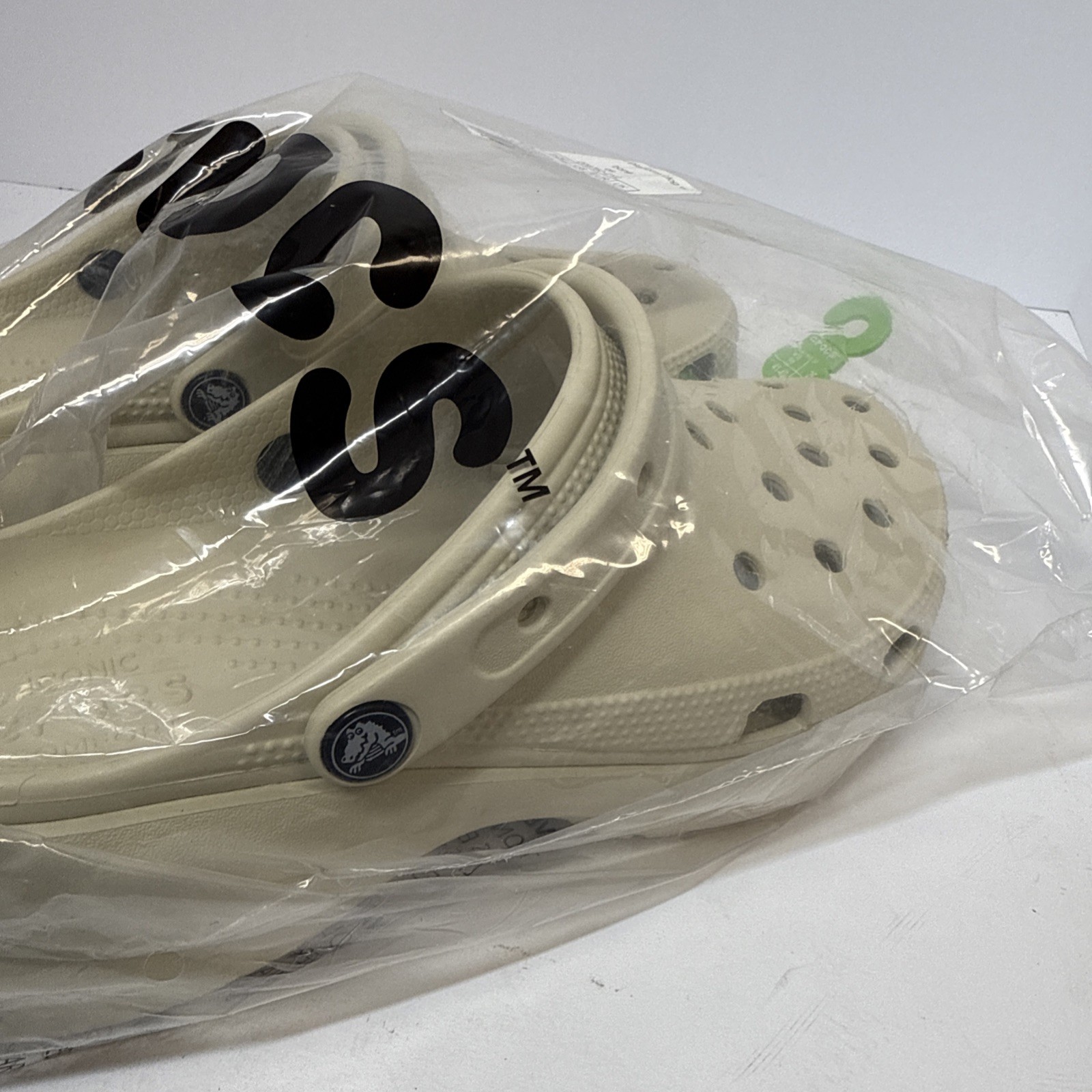 Crocs Mega Crush Clogs Platform Shoes Bone Ivory Men’s Size 6 Women’s Size 10