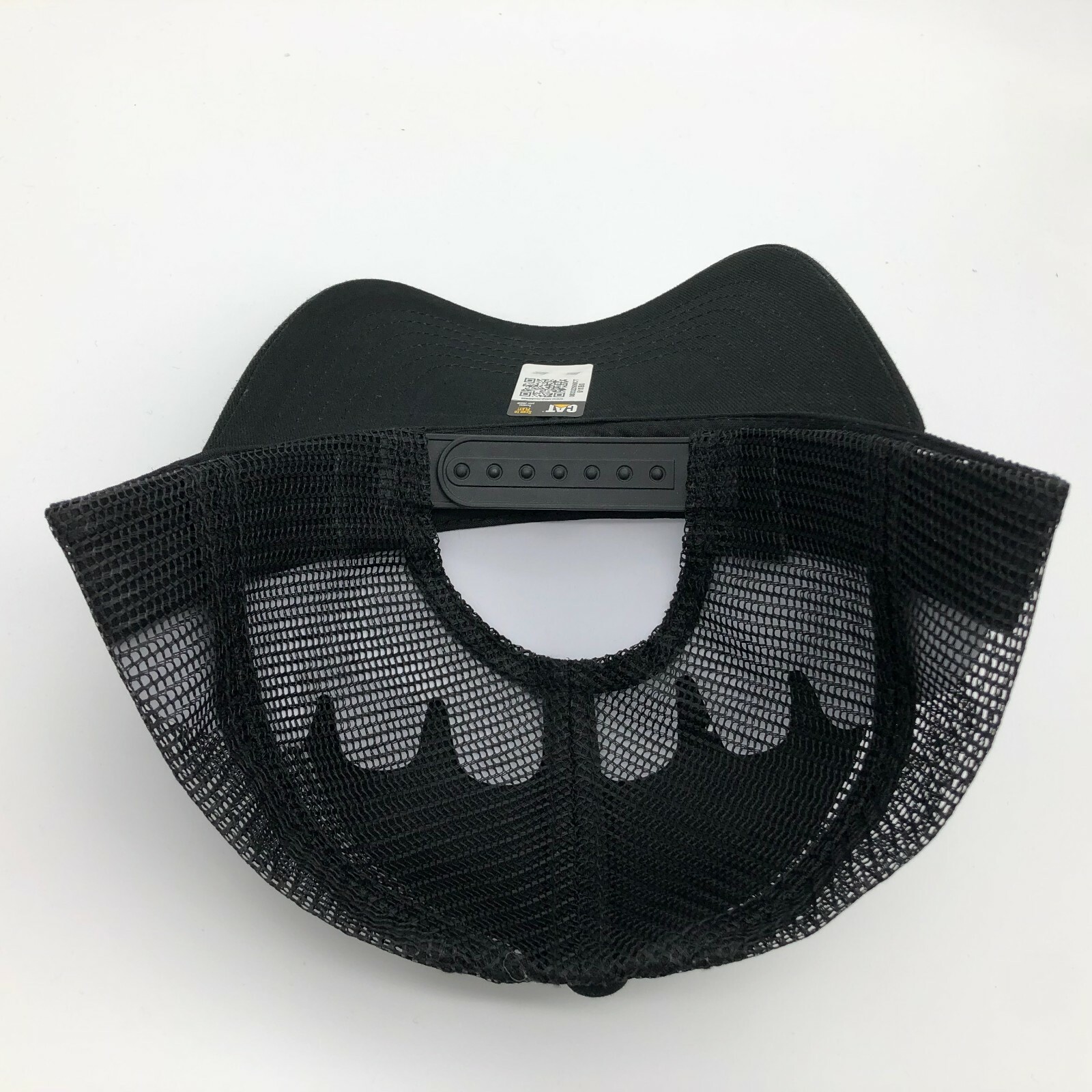 NEW – Caterpillar Cat Equipment Twill / Mesh Hat Cap – Black / Black Mesh