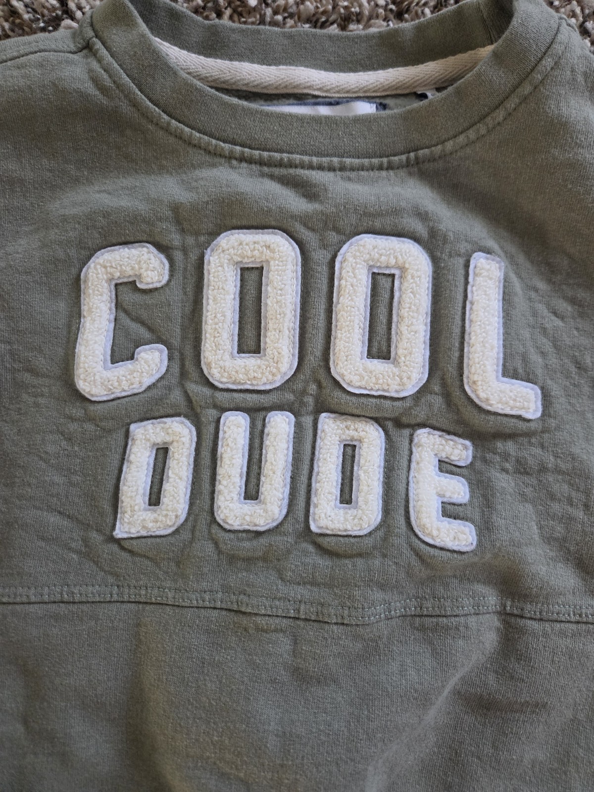 Sovereign Code Green Cool Dude Crew Neck Sweatshirt Size 6 Kids