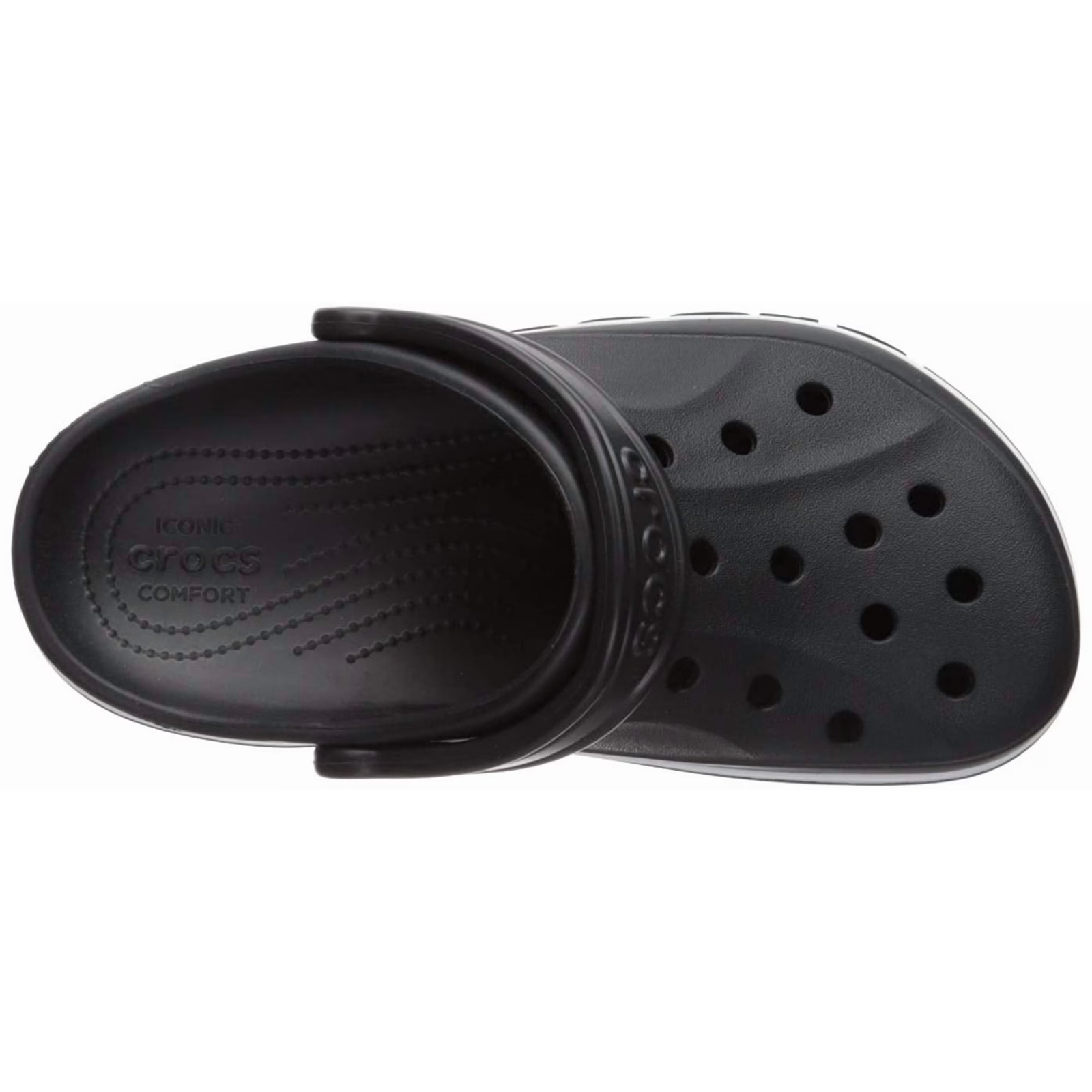 Best seller! Authentic Crocs Unisex Bayaband Clog Ultra Light Black/White