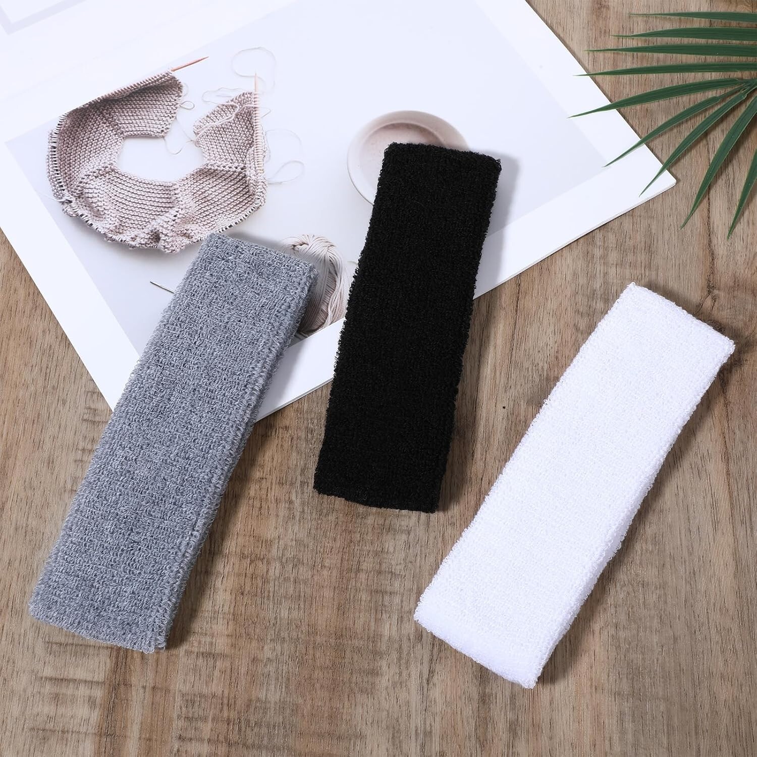 3pack Sports Headband Yoga Gym Sweatband Women Men Hair Bands Head Sweat Band