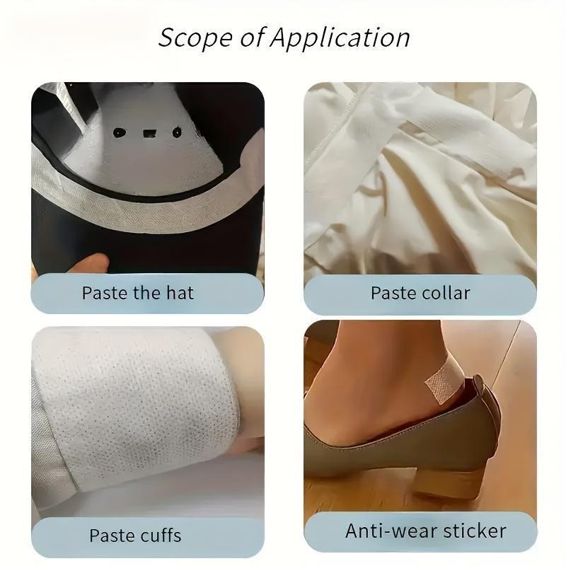 Collar Protector Stickers Sweat-Absorbent Breathable Disposable Mesh Cloth Use