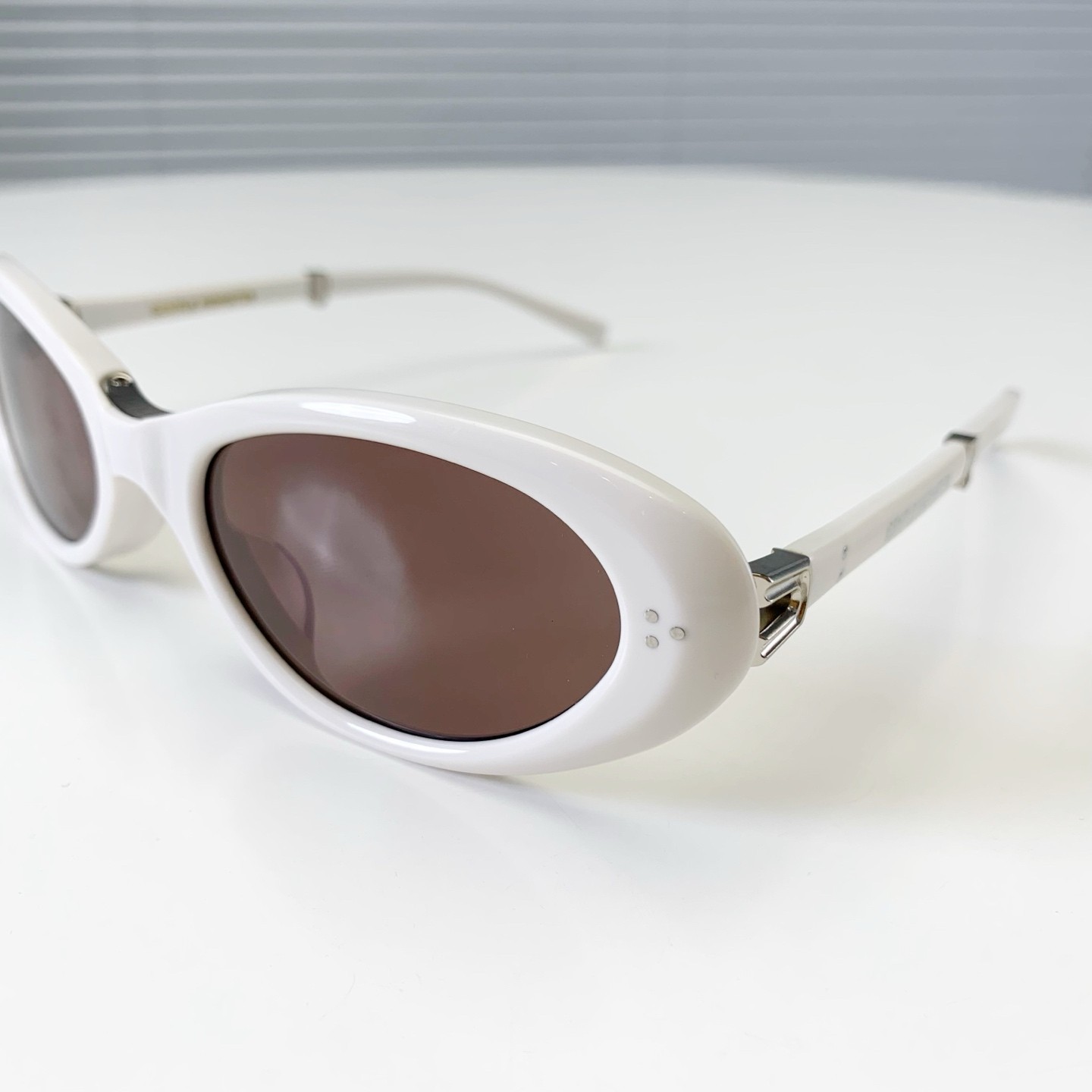 GENTLE MONSTER LOLANG White Brown 55口21-132 Sunglasses New w/ Case