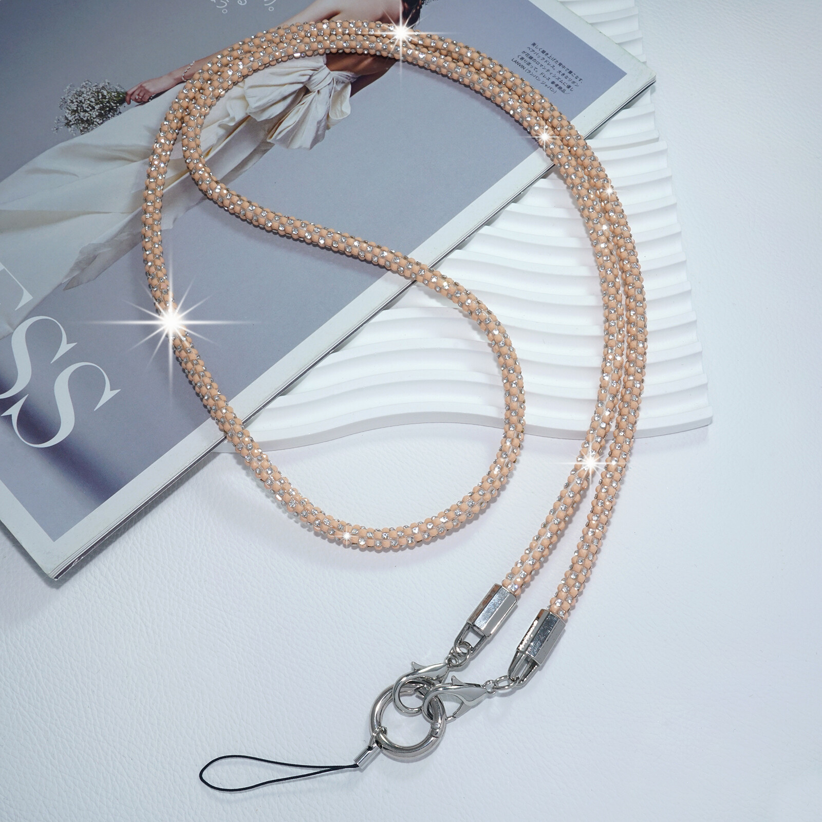 Adjustable Durable Multi-Color Stylish Rhinestone Phone Lanyard For Men Women