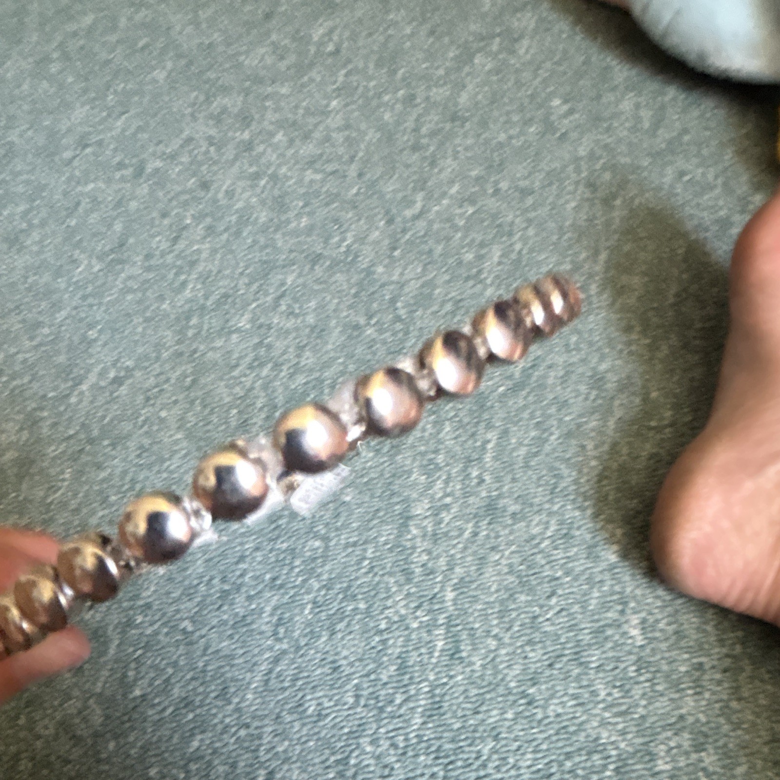 Claire’s Silver Metal Beaded Headband for Women & Teens, All Hair Types