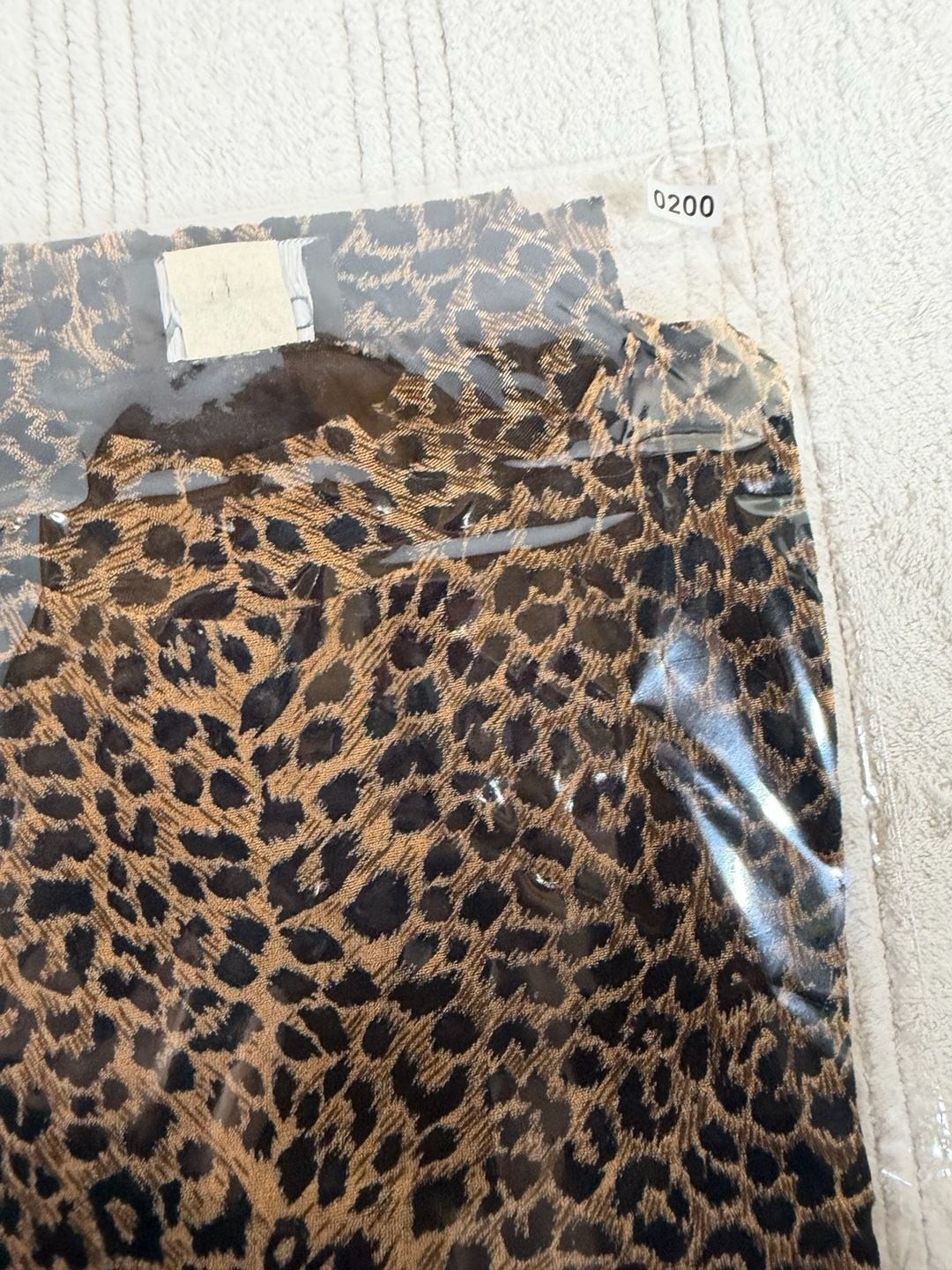 Mojo Vintage Leopard Print Mock Neck Sleeveless Top