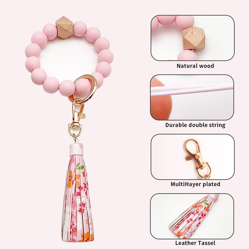 Women’s Tassel Wristlet Keychain – Wallet & Card Case in One, Christmas gift