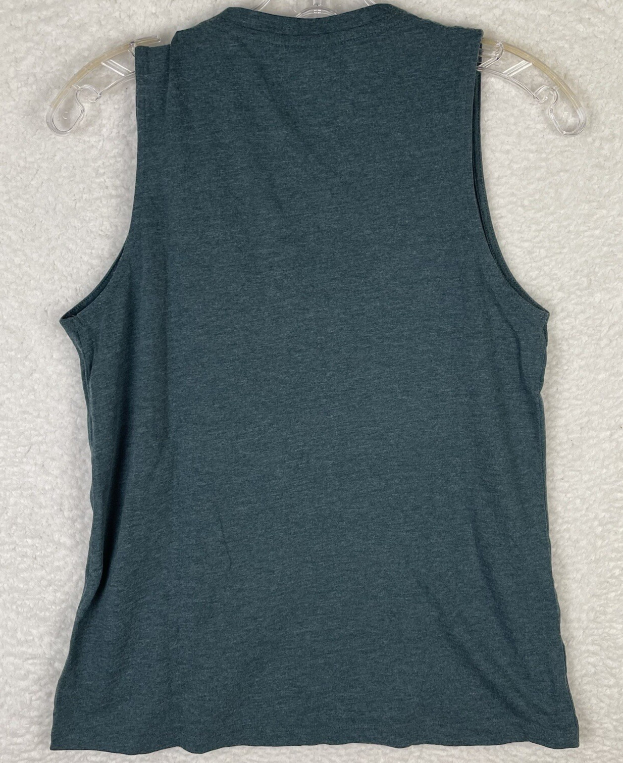 Natural Reflections Tank Top Womens Size Small Green Cotton Blend Pocket