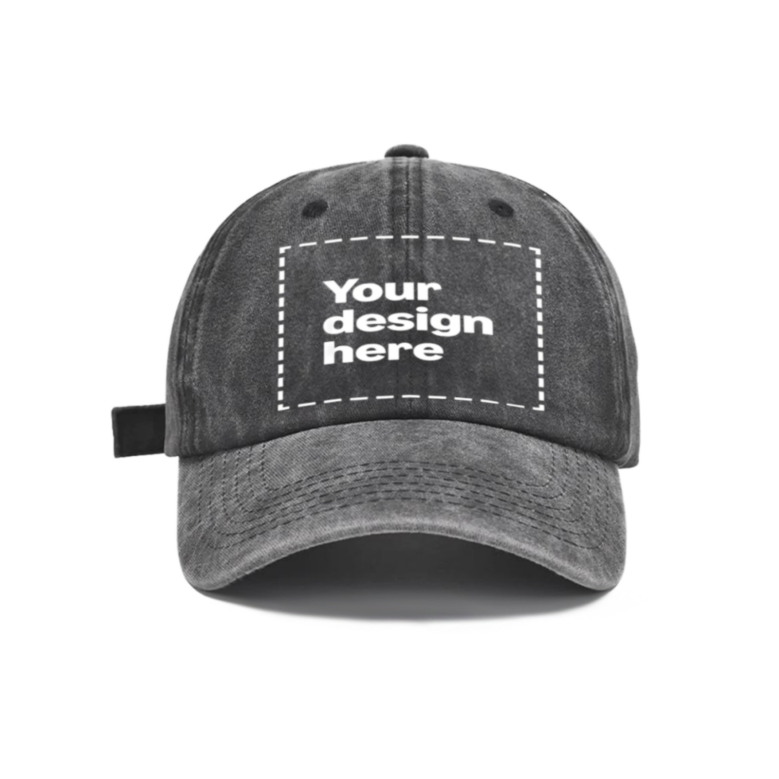 Custom Washed Baseball Cap Personalized Text Photo Logo Adjustable Unisex