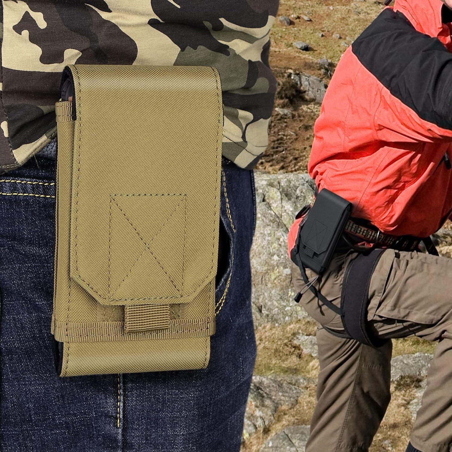 Tactical Molle Cell Phone Pouch Army Holster Case Waist Pouch Bag for Smartphone