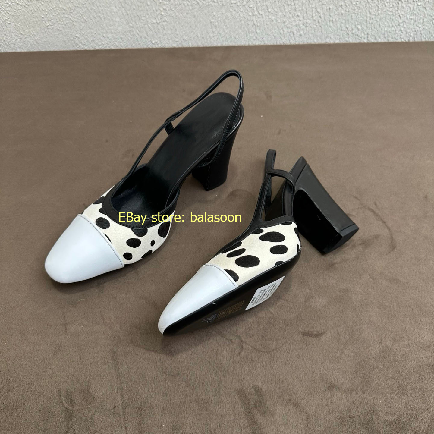 Spring Summer 2026 Genuine Leather Spliced Leopard Single Shoes Multi-Style35-43