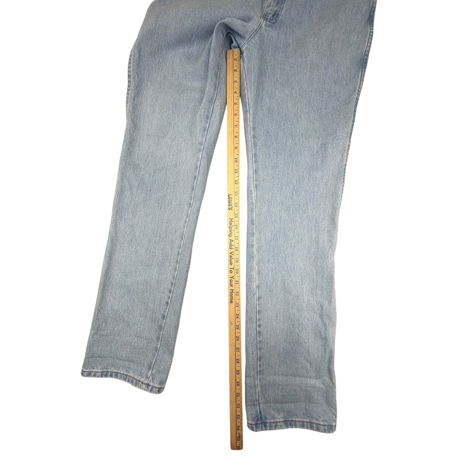 Wrangler Cowboy Cut 936GBH Slim Fit Jeans Mens 36×34 Light Wash Blue Denim