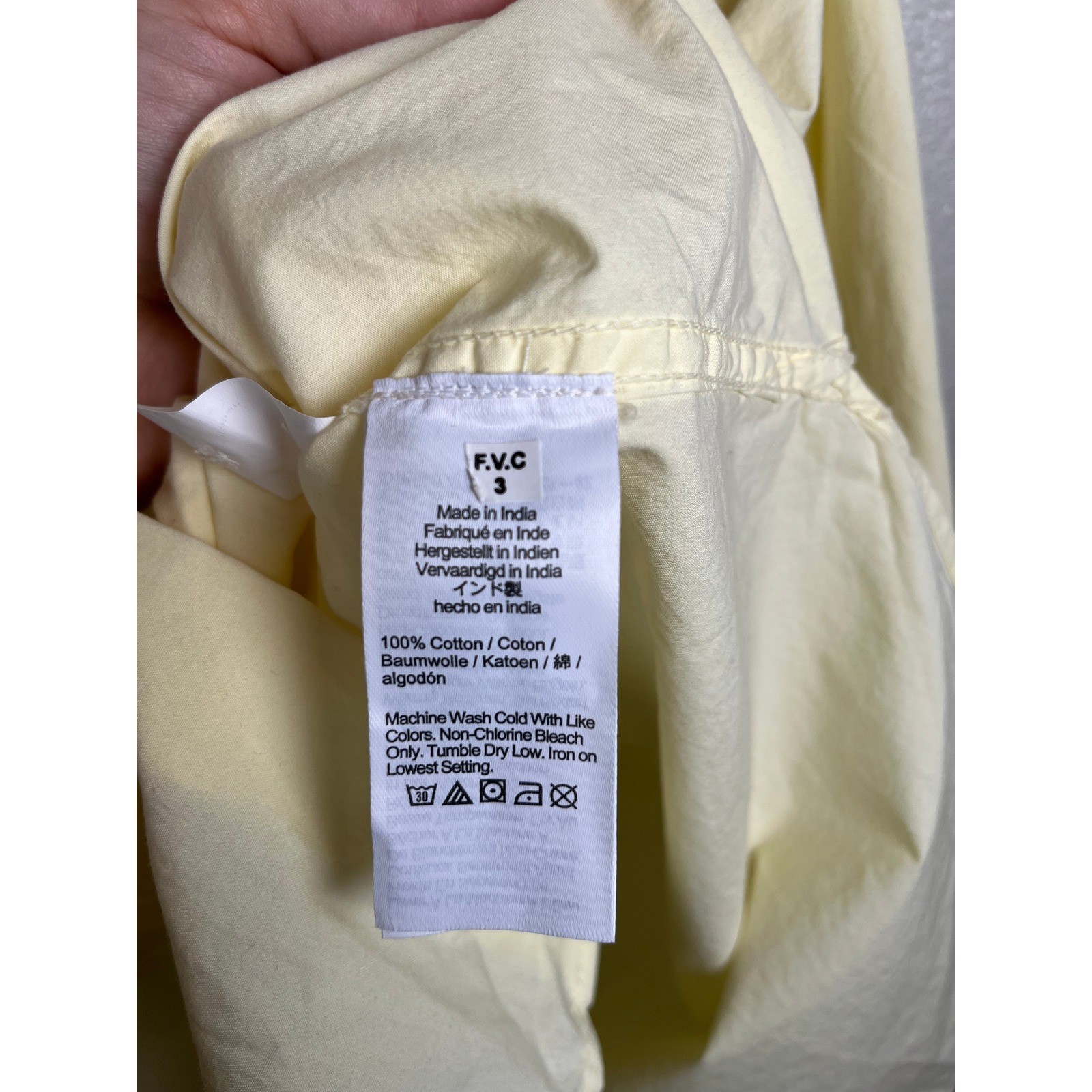 NWT Madewell The Easy Shirt in Poplin Sheer Pineapple Yellow Large