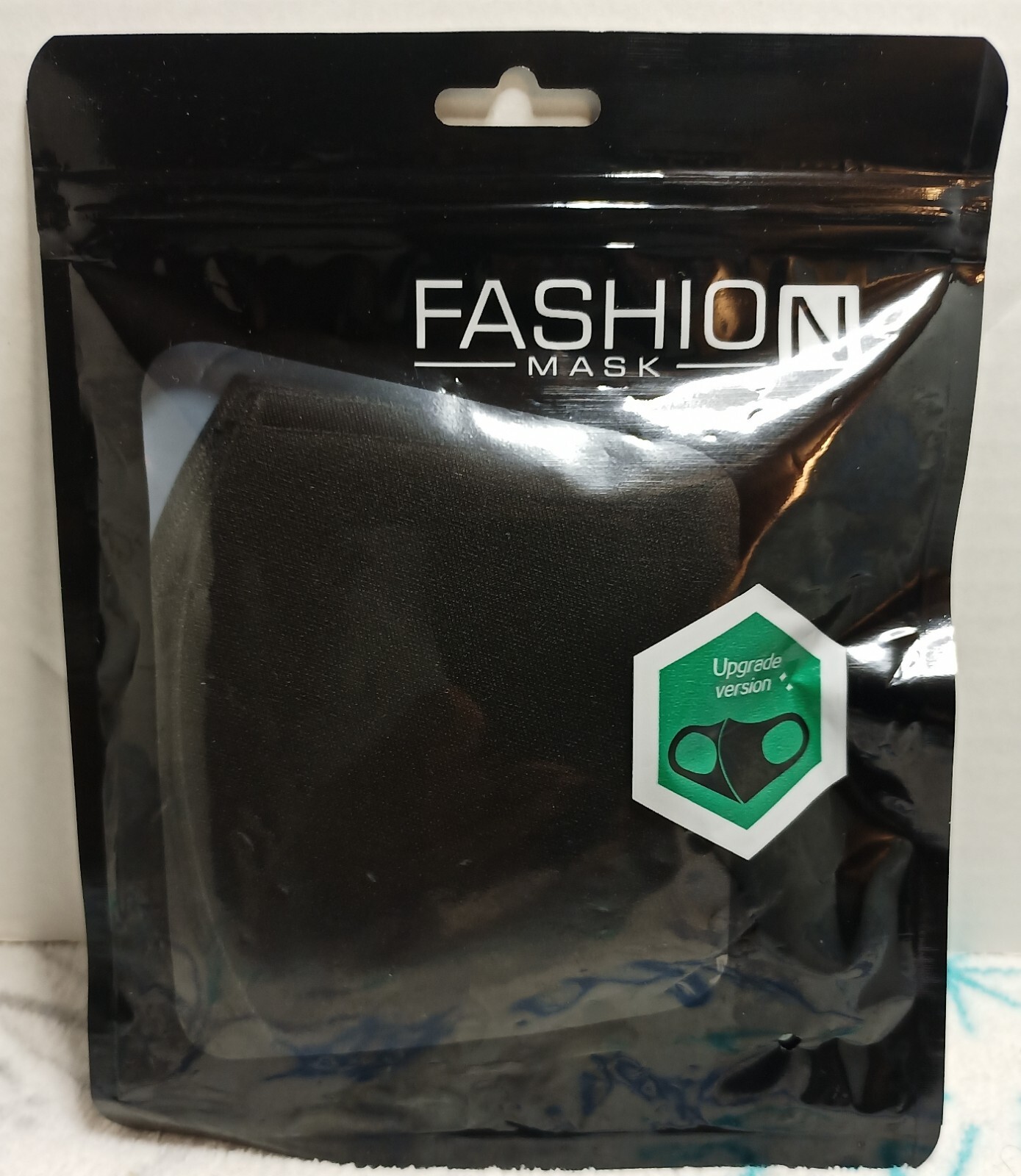 Black Fashion Protective Face Mask Upgrade Version 5 in a pack