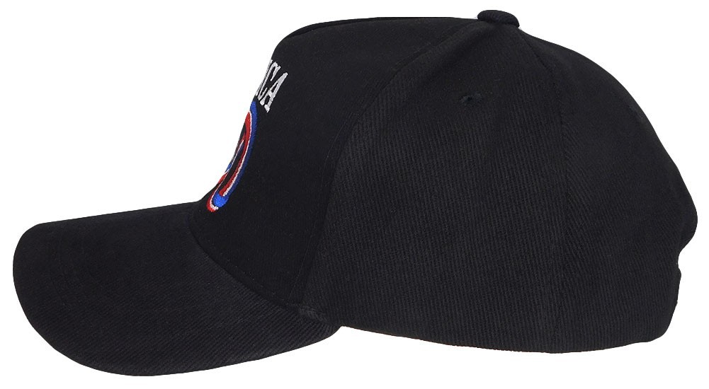 America 250th Anniversary Black Cotton Adjustable Embroidered Cap Hat 100D