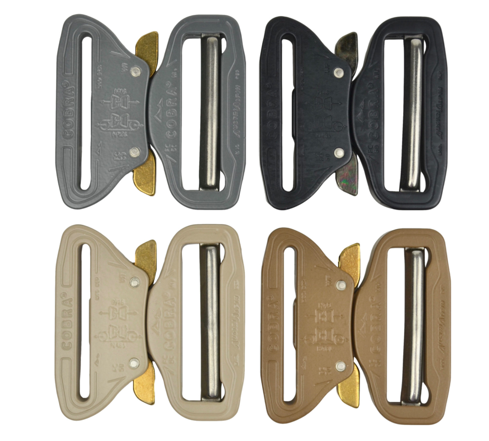 AustriAlpin 50mm 2″ Cobra Buckle Male Adjust XL Clips