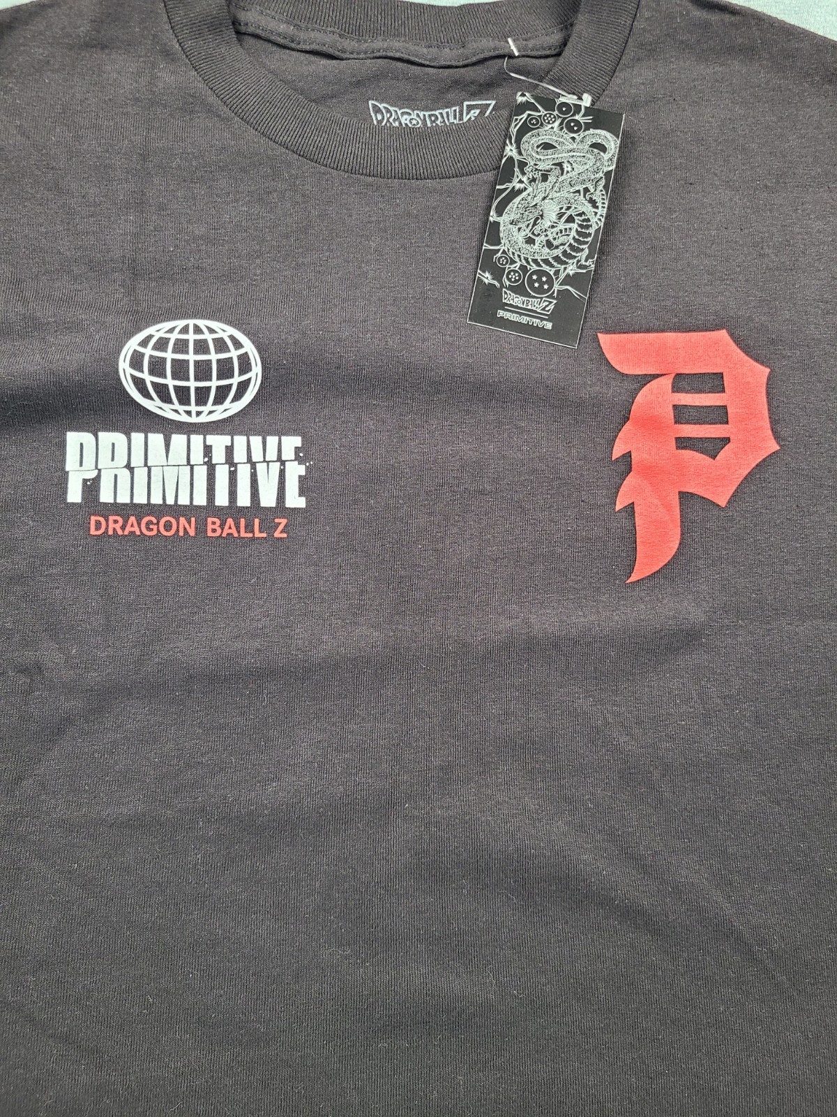 Dragon Ball Z Timeline Primitive Skatewear Black T-Shirt Men’s M Unisex NWT