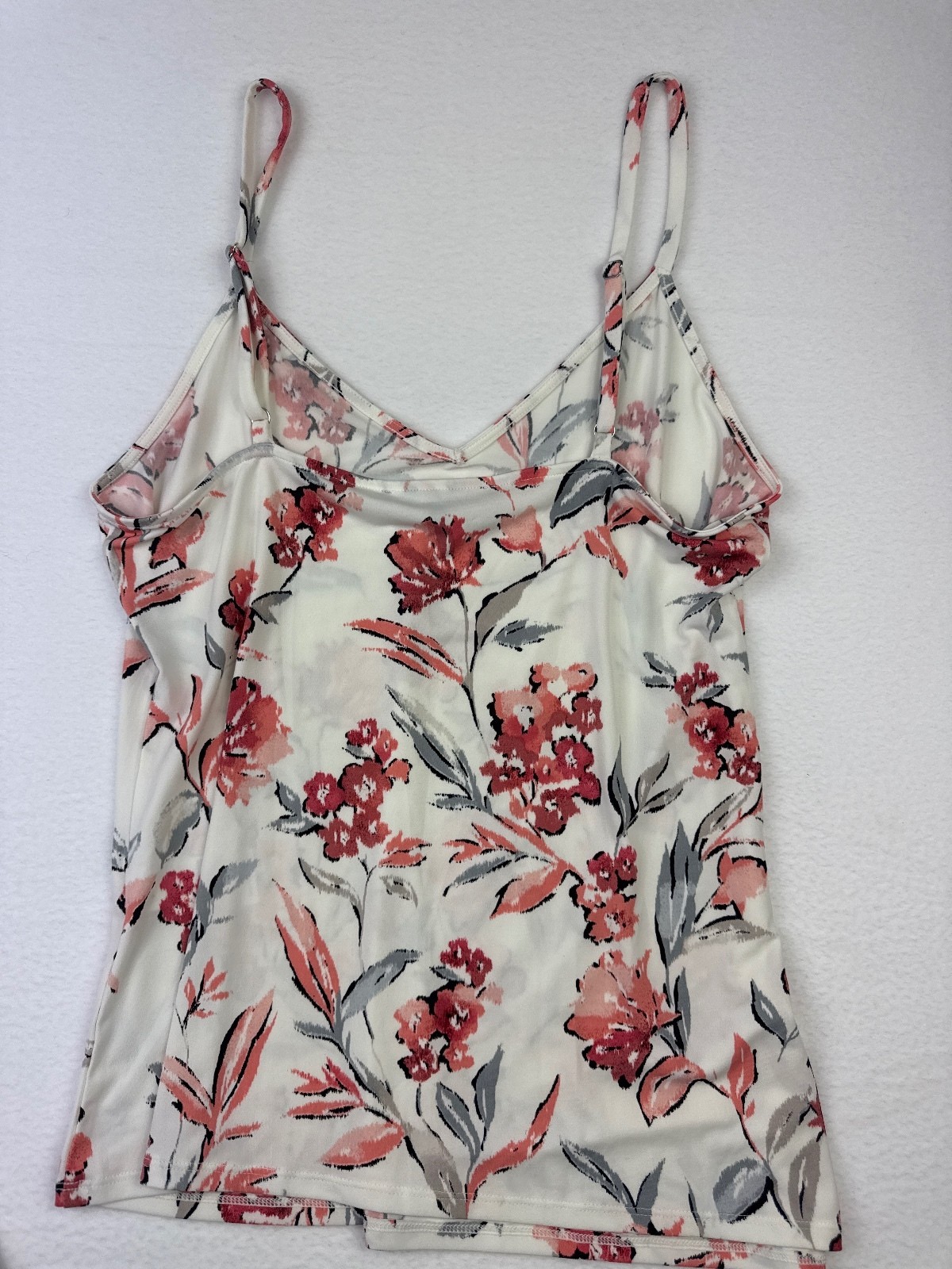 White House Black Market Floral Sleeveless Top Large