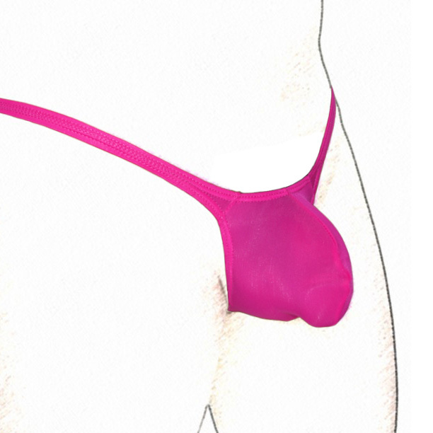 K4032 K403 String Thong Contoured Pouch Silky Soft Grape Smugglers Underwear