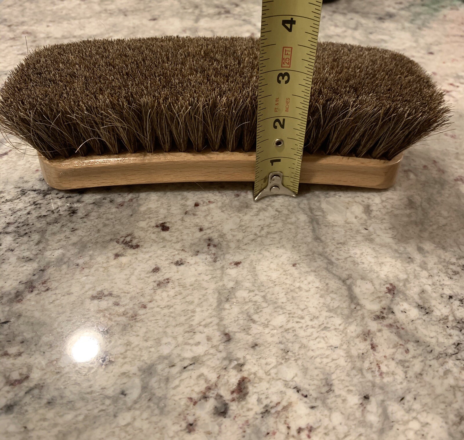 Ralyn Professional Shine Brush Boots & Shoes Brush Buffer Light Horse Hair 8″