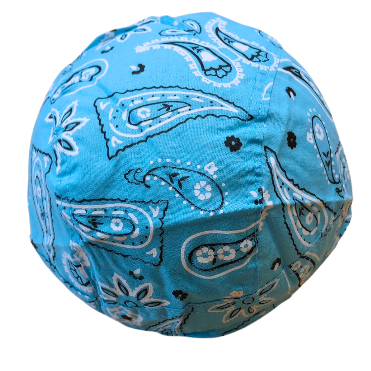 Blue Durag Skull Cap Head Wrap Biker Motorcycle Du Do Paisley Bandana Doo Rag