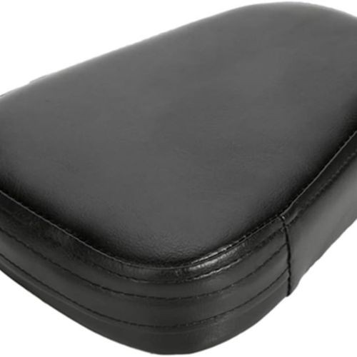 Universal Motorcycle Synthetic Leather Rear Sissy Bar Backrest Cushion Pad – Bla